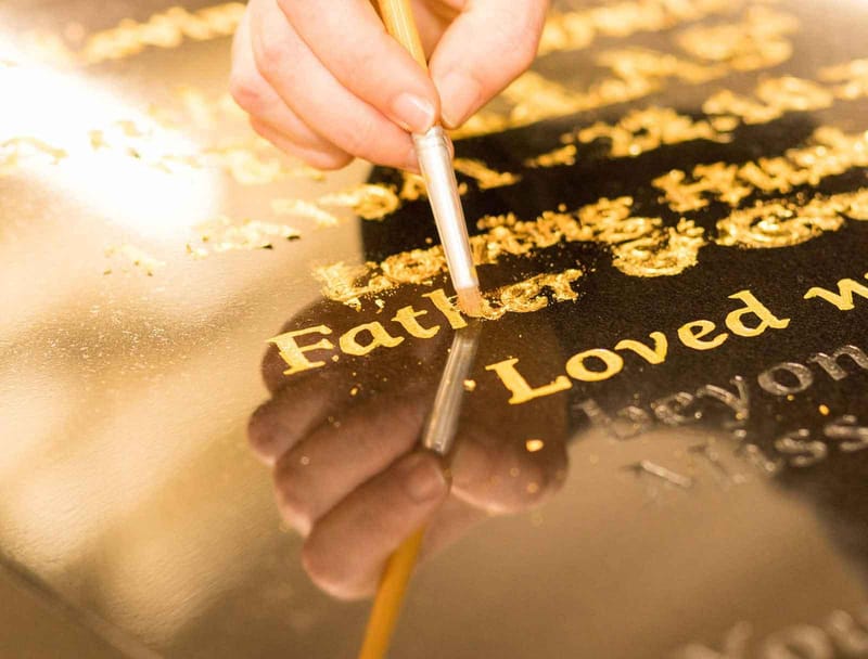 Gold Leaf vs Gold Paint: Which Is Best for Headstone Inscriptions?