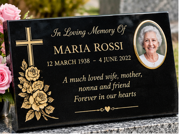 Premium Granite Memorial Plaques NSW