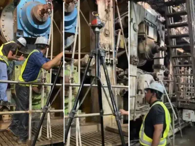 Geometrical Inspection & Levelling Check of 60 Mtr Paper Making Machine
