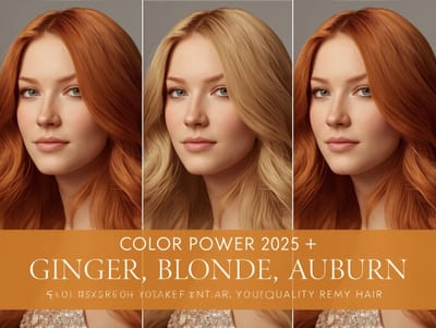 💇 Bold Hair Colors to Watch in 2025 — Ginger, Blonde & Auburn