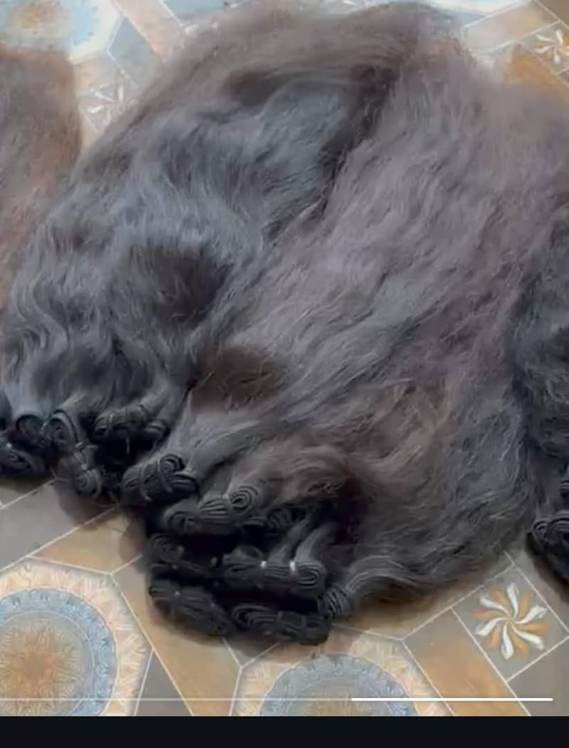 Mechine Weft hair