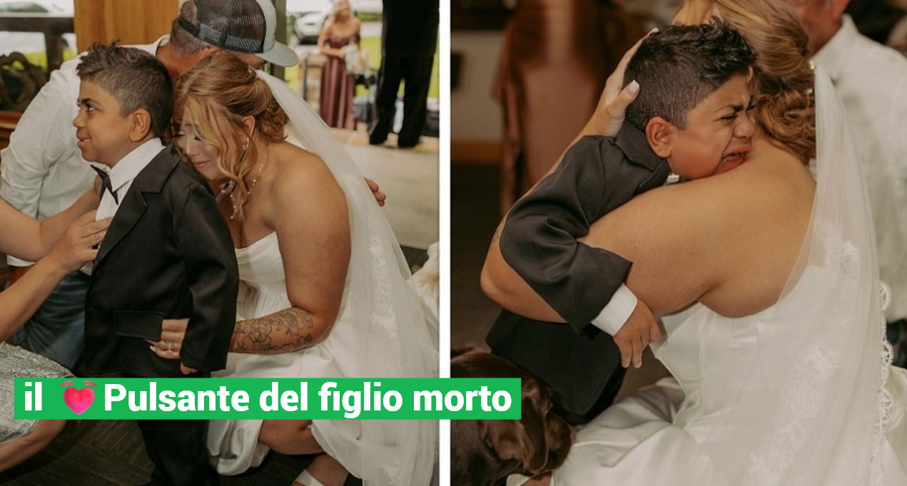 Invita al matrimonio il bambino che ha il cuore di suo figlio morto
