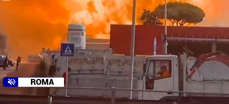 Esplosione in via dei Gordiani: prima l’incendio, poi il boato che ha scosso la Capitale