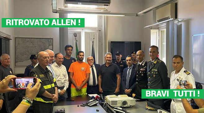 🟢 LIETO FINE A VENTIMIGLIA: RITROVATO VIVO IL PICCOLO ALLEN. E LE 40 ORE LONTANO DA CASA R FAMIGLIA