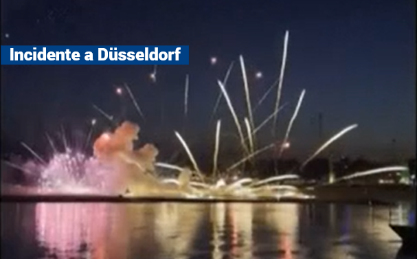 Esplosione di fuochi d’artificio ferisce 19 persone a Düsseldorf