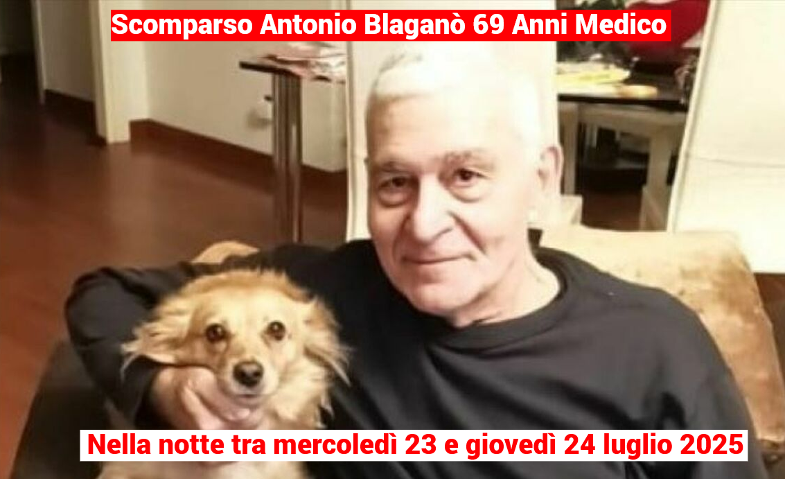 Scomparso il dottor Antonio Blaganò 69 Anni medico in servizio presso la Guardia Medica di Nocera Terinese