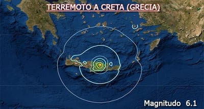 Terremoto a Creta: scossa di magnitudo 6.1, tanta paura