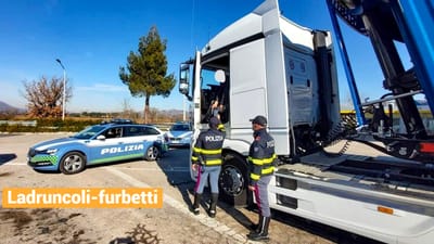Rubano un estintore al casello per evitare la multa: camionisti denunciati