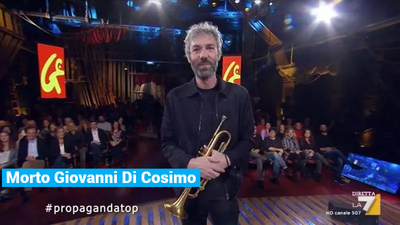 Morto Giovanni Di Cosimo trombettista del programma di La7