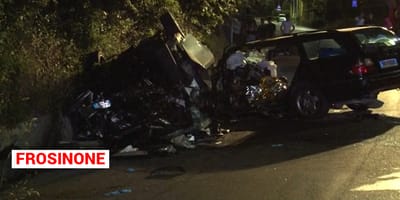 Frosinone, Fiacco, 25 anni, e Danilo Cantagallo, 31 anni, entrambi alla guida dei rispettivi veicoli