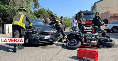 Violento incidente oggi lungo la Statale 45, all’altezza di La Verza