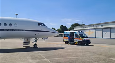 Cagliari, neonato in pericolo di vita trasportato d'urgenza a Milano con volo dell'aeronautica militare