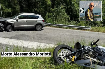 Schianto in moto sui tornanti per Selvino, muore il 53enne Alessandro Morlotti
