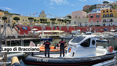 Bracciano, malore in acqua: salvato da un carabiniere fuori servizio ed elitrasportato a Roma