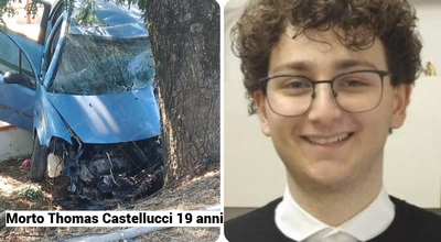 Drammatico incidente stradale, muore Thomas Castellucci, 19 anni