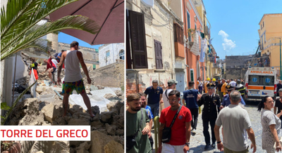 Esplode bombola del gas: crolla una palazzina, due feriti e ricerche in corso tra le macerie