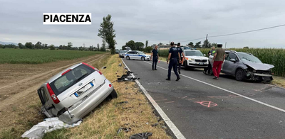 PODENZANO (PC) Frontale tra due auto sulla provinciale 42, feriti un 18enne e una 28enne