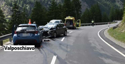 Scontro frontale sulla strada del Bernina: tre feriti, due trasferiti a Samedan