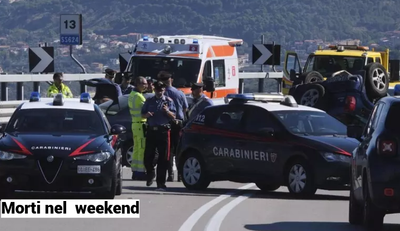 Sette vittime sulle strade italiane: weekend tragico tra incidenti e investimenti