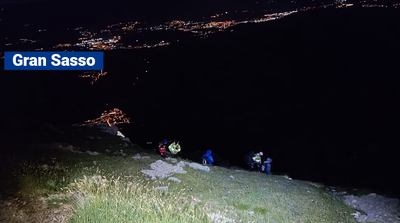 Disavventura sul Gran Sasso: sette giovani bloccati sotto la vetta di Pizzo Cefalone