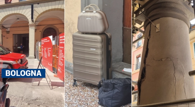 Bologna, evacuato palazzo in via San Felice: crepa su una colonna, polemica sui cantieri del tram