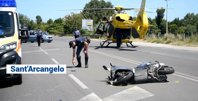 Grave incidente sulla via Emilia: scooterista in prognosi riservata