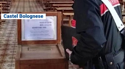 FURTO IN CHIESA A CASTEL BOLOGNESE: DENUNCIATA COPPIA DI LADRI