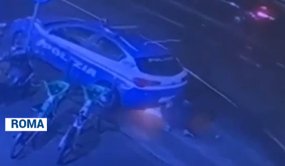 ATTENTATO INCENDIARIO CONTRO LA POLIZIA, DUE AUTO DATE ALLE FIAMME