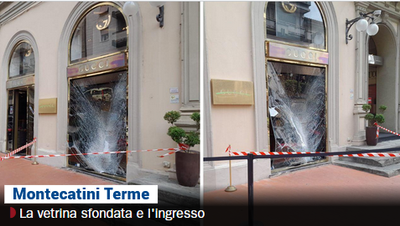 BOUTIQUE GUCCI: LADRI IN FUGA CON BORSE DI LUSSO