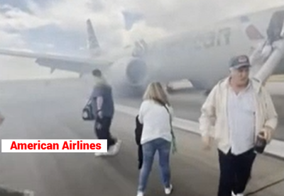 Denver: aereo prende fuoco in pista, passeggeri evacuati con gli scivoli