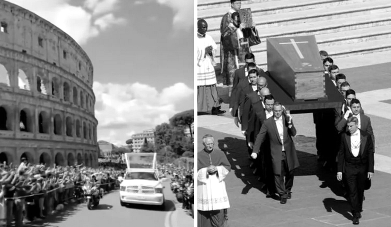 il corteo funebre attraversa Roma tra gli applausi26 Aprile 2025 | CronacaIl corteo funebre con il feretro del Papa sta attraversando Roma tra gli applausi della gente che segue l’ultimo viaggio terreno del Pontefice dietro le transenne