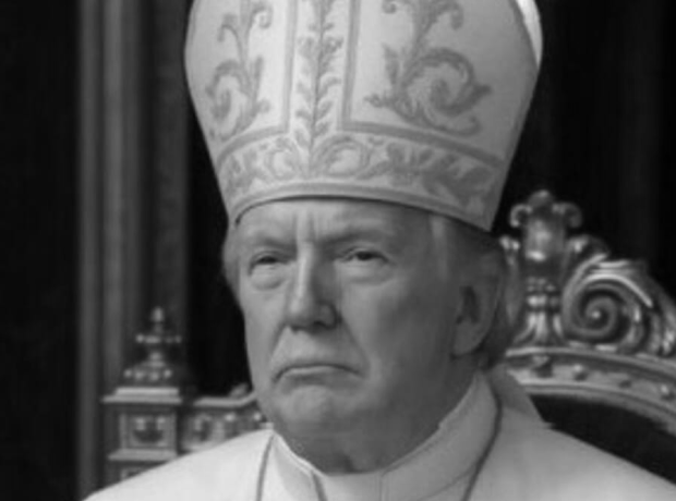 Trump pubblica sui social il fotomontaggio vestito da papa.