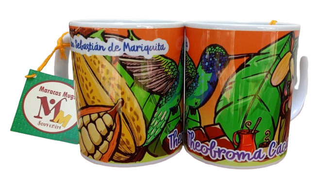Mug diseño Cacao con colibrí