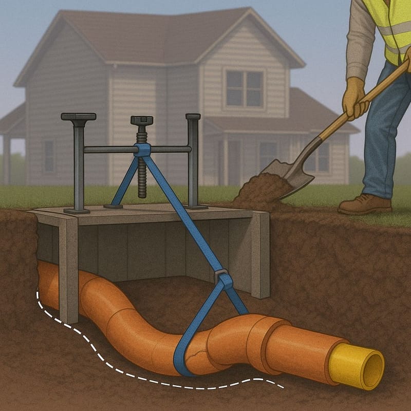 תיקון והקמת קווי צנרת שקרסו