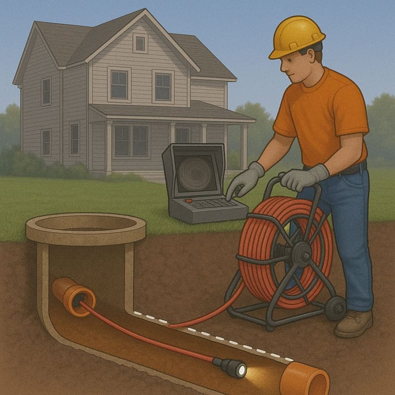 צילום קווי צנרת ומערכת ביוב