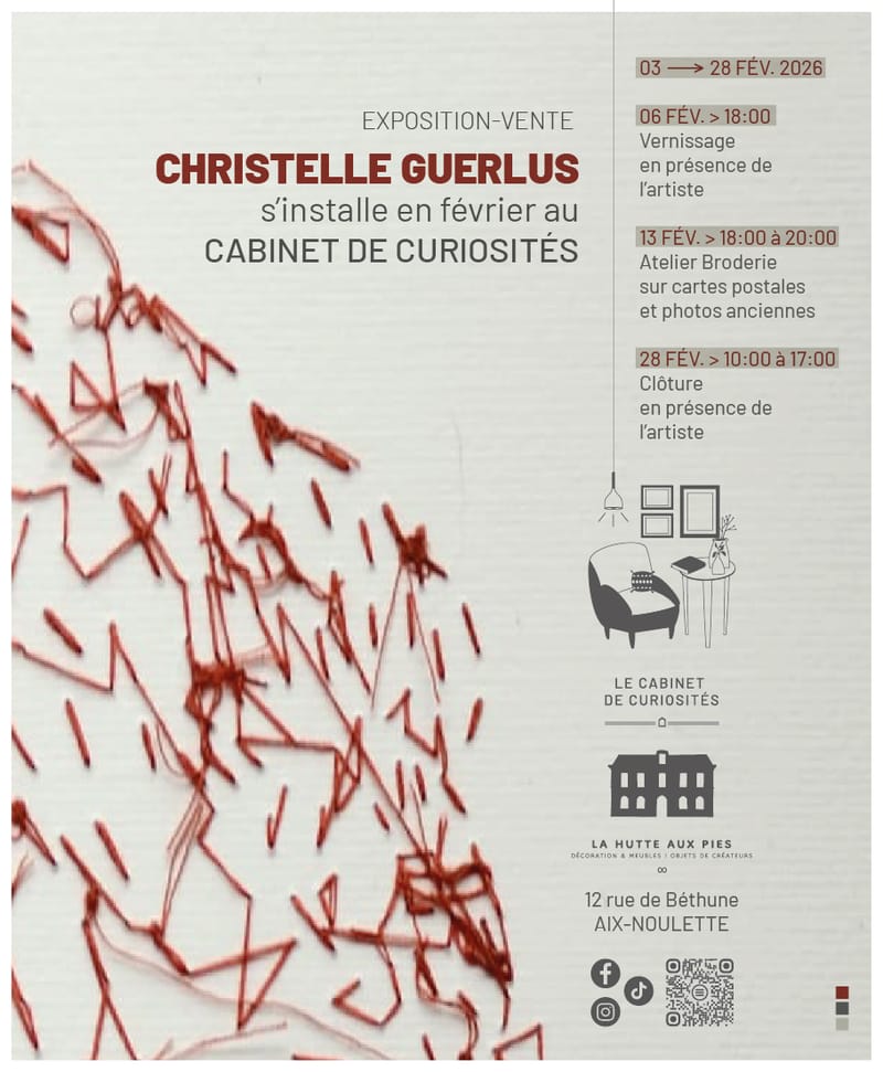 Cousu main au Cabinet de curiosités
