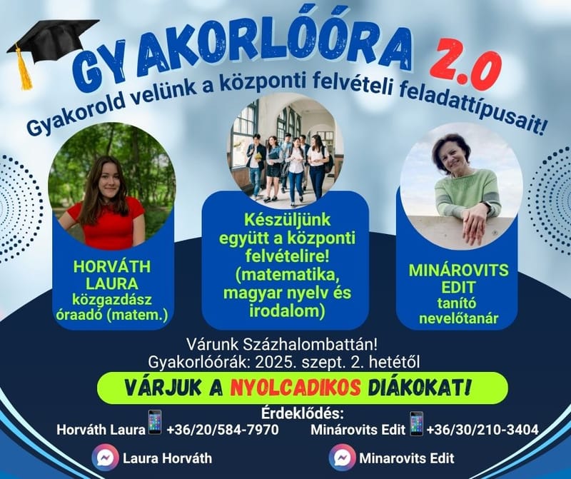Gyakorlóóra 2.0 - hetedikes diákoknak