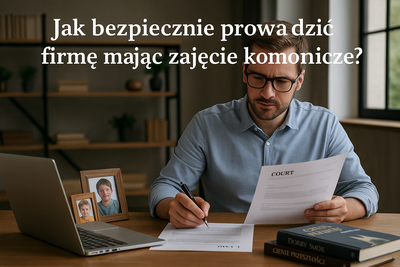 Jak bezpiecznie prowadzić firmę mając zajęcie komornicze?