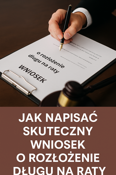 Jak napisać skuteczny wniosek o rozłożenie długu na raty?