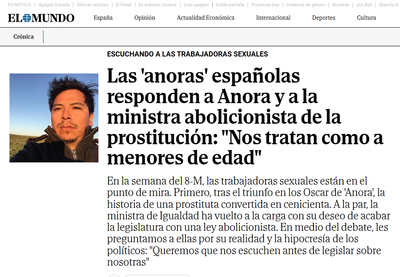 Las 'anoras' españolas responden a Anora y a la ministra abolicionista de la prostitución: "Nos tratan como a menores de edad"