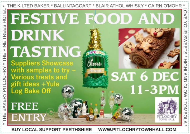 FESTIVE FOOD&DRINK SAT 6 DEC 11-3 Free Entry