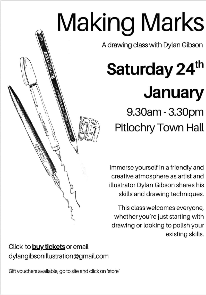 MAKING MARKS - DRAWING MASTERCLASS with DYLAN GIBSON