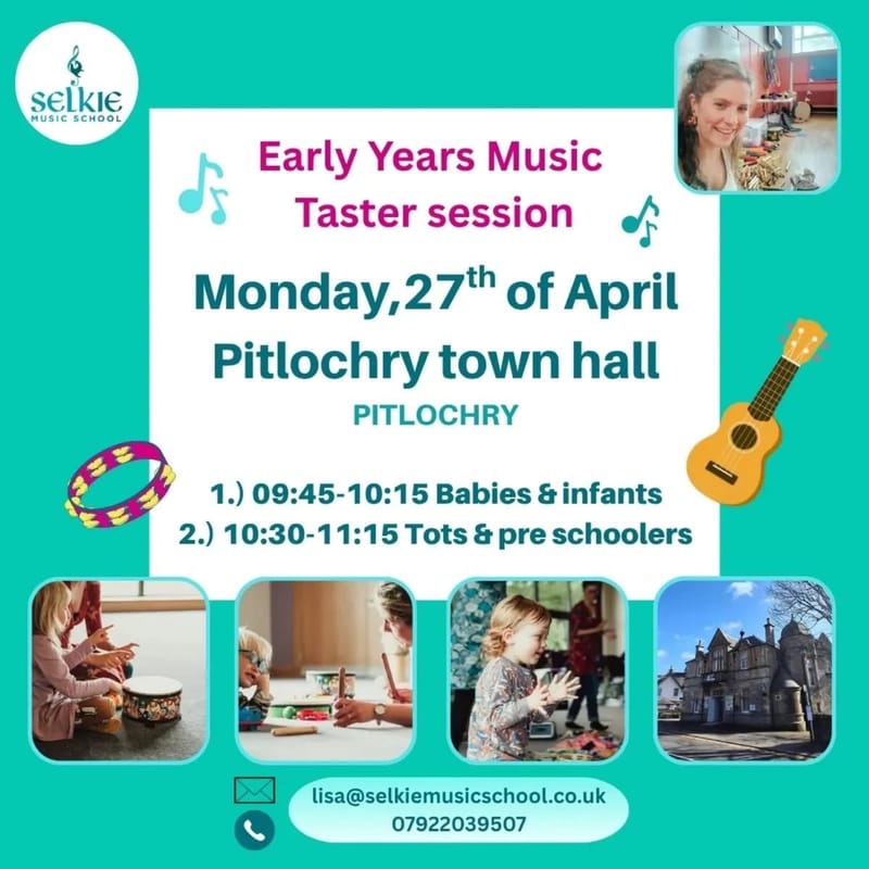 SELKIE MUSIC SCHOOL: EARLY YEARS MUSIC TASTER SESSION