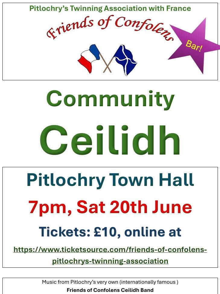Friends of Confolens Ceilidh by Pitlochry Twinning Association
