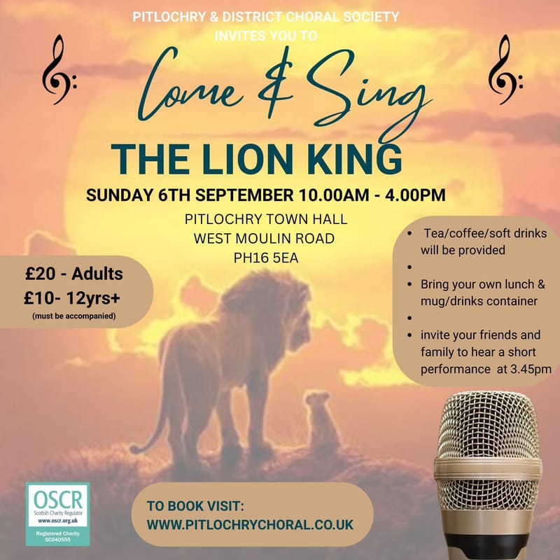 Come & sing the lion king