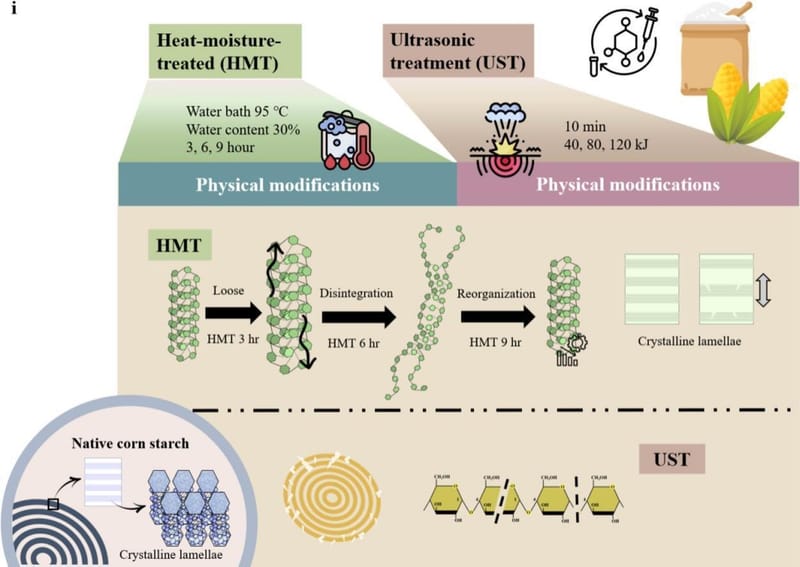 Influence of sequential ultrasonication and heat-moisture treatment on the physicochemical properties and structural profile of corn starch