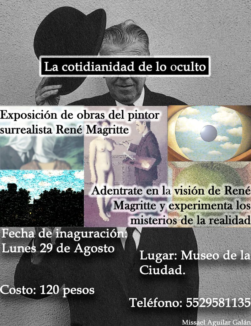Carteles, anuncios y flyers.