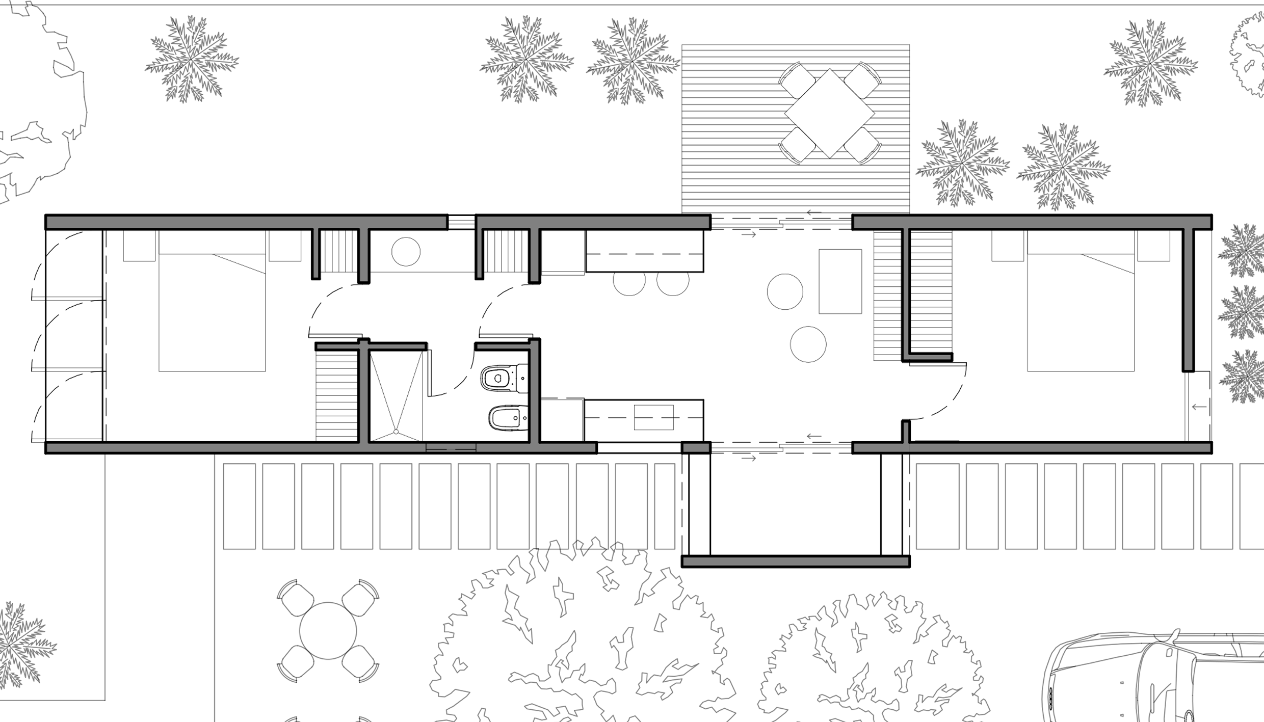 Tipología 60m2 b más deck