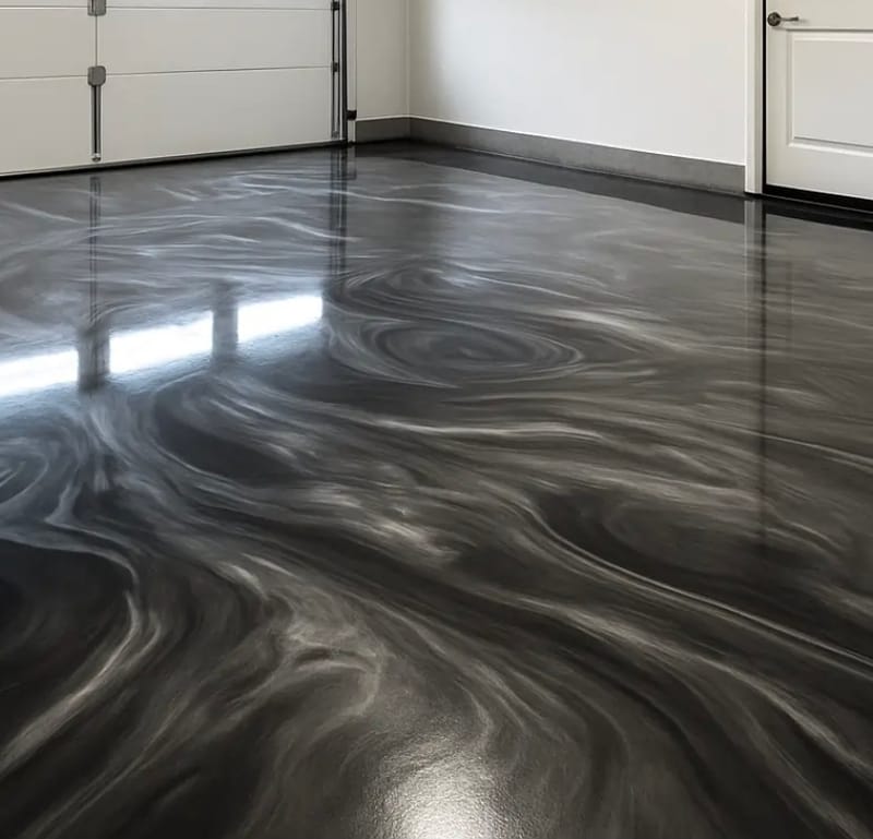 Epoxy floors and countertops.