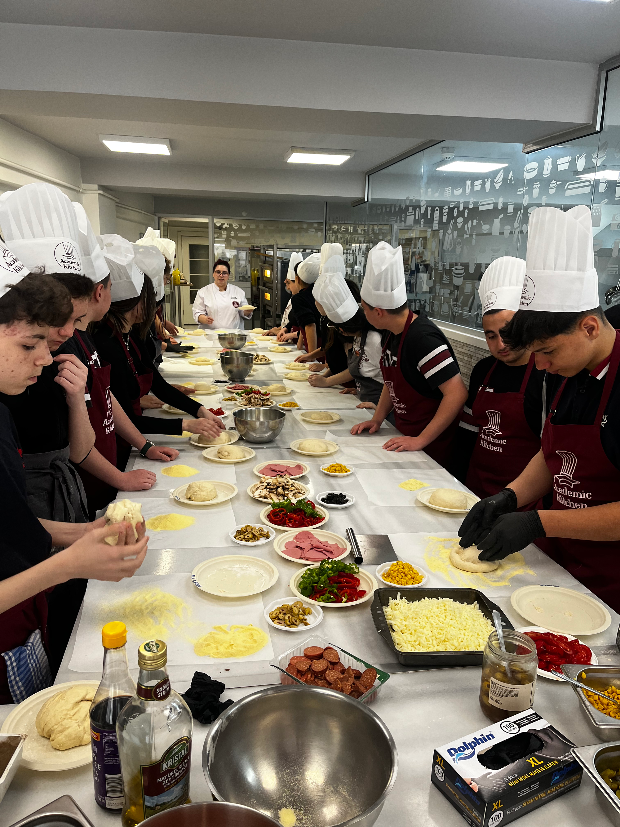 Mektebim Koleji Öğrencileri ile Pizza Workshopu